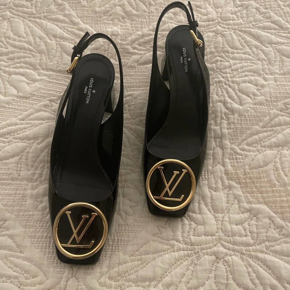 Louis Vuitton Size 38 Sling Back Heels - Picture 2 of 2